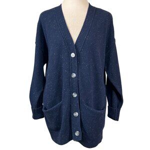 Karen Scott Blue Cardigan Sweater Size XL